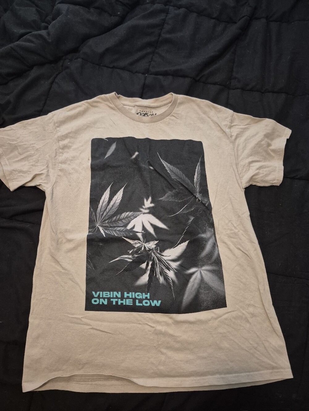 Popular Poison Brand Vibin High On The Low T-shirt Size Large